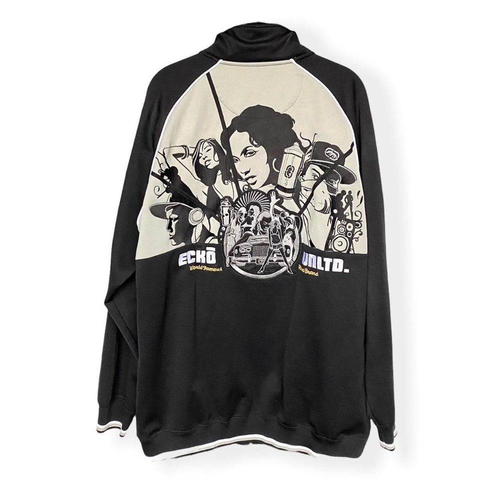 Ecko Unltd. black track jacket! - XL